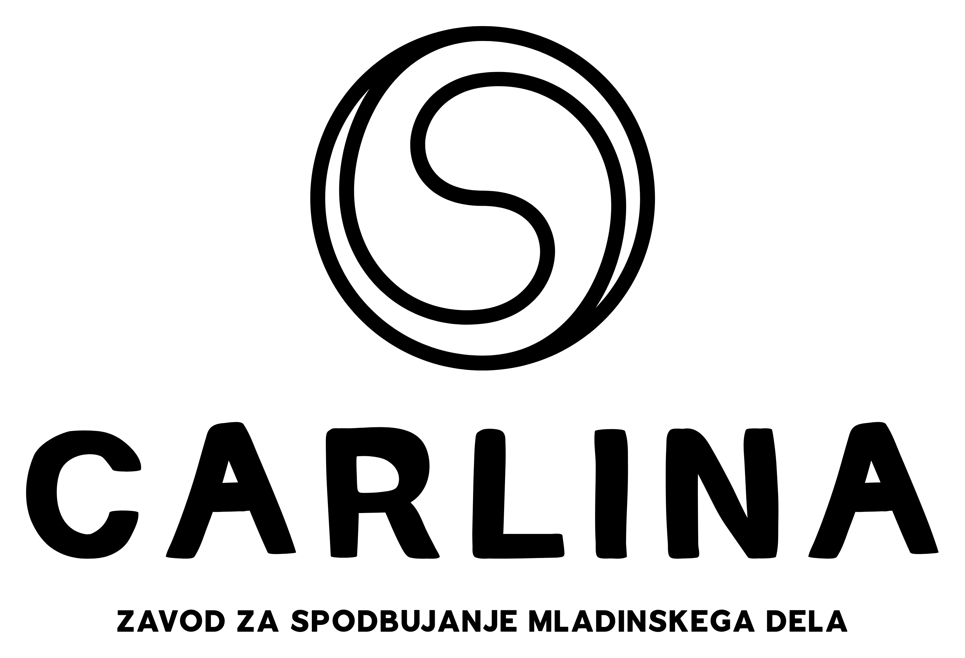 Logotip organizacije Carlina - zavod za spodbujanje mladinskega dela